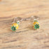 Dangle Pineapple Enamel Sterling Silver Earrings